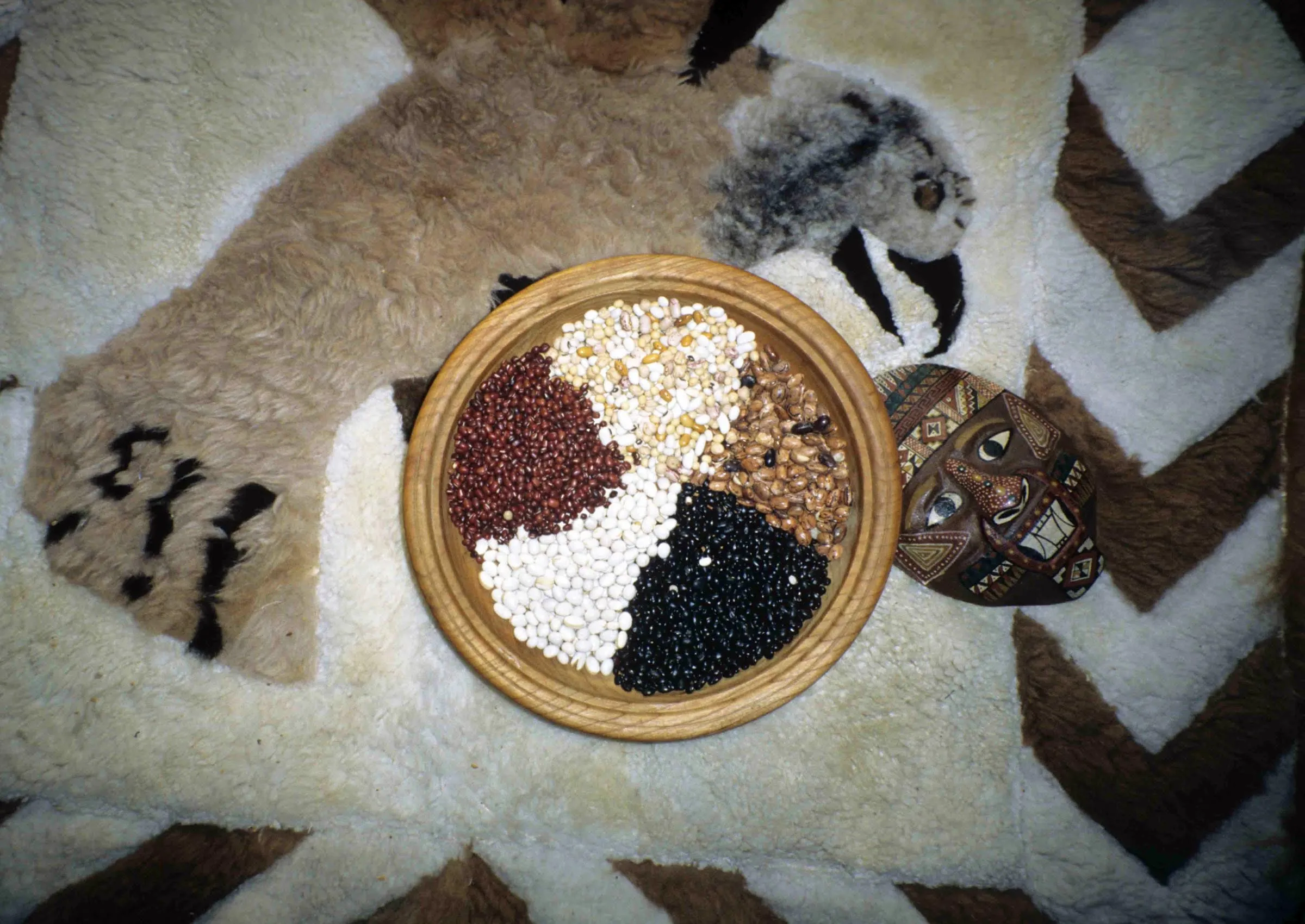 Cereali andini in una ciotola tradizionale